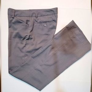 BOGARI GRAY Pinstripe straight Leg  Dress Pants Sz 4